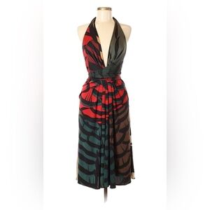 Issa London Silk Jersey Halter Dress